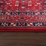 Keshan Oosters Vloerkleed Neriz - Laagpolig - Klassiek Vintage Tapijt - Rood