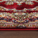 Isfahan Oosters Vloerkleed Nain - Laagpolig - Klassiek Vintage Tapijt - Rood / Multi