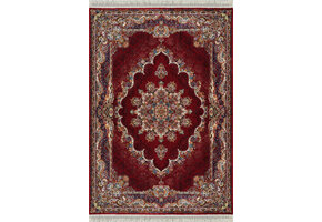 Isfahan Oosters Vloerkleed Klassiek Vintage Tapijt Rood