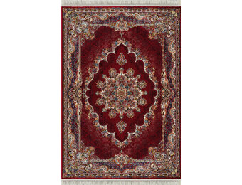 Isfahan Oosters Vloerkleed Nain - Laagpolig - Klassiek Vintage Tapijt - Rood / Multi