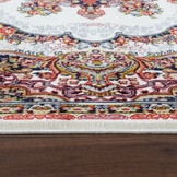Isfahan Oosters Vloerkleed Nain - Laagpolig - Klassiek Vintage Tapijt - Creme / Multi