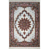 Isfahan Oosters Vloerkleed Nain - Laagpolig - Klassiek Vintage Tapijt - Creme / Multi