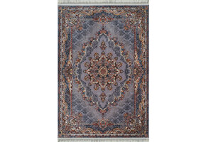 Isfahan Oosters Vloerkleed Nain - Laagpolig - Klassiek Vintage Tapijt - Grijs / Multi