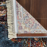 Isfahan Oosters Vloerkleed Klassiek Vintage Tapijt Blauw