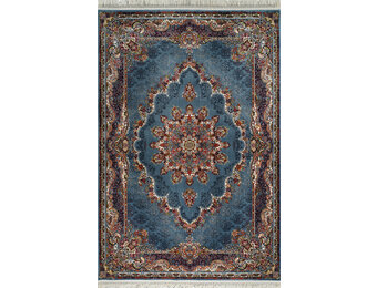Isfahan Oosters Vloerkleed Nain - Laagpolig - Klassiek Vintage Tapijt - Blauw / Multi