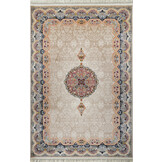 Isfahan Oosters Vloerkleed - Laagpolig - Klassiek Vintage Tapijt - Beige / Multi