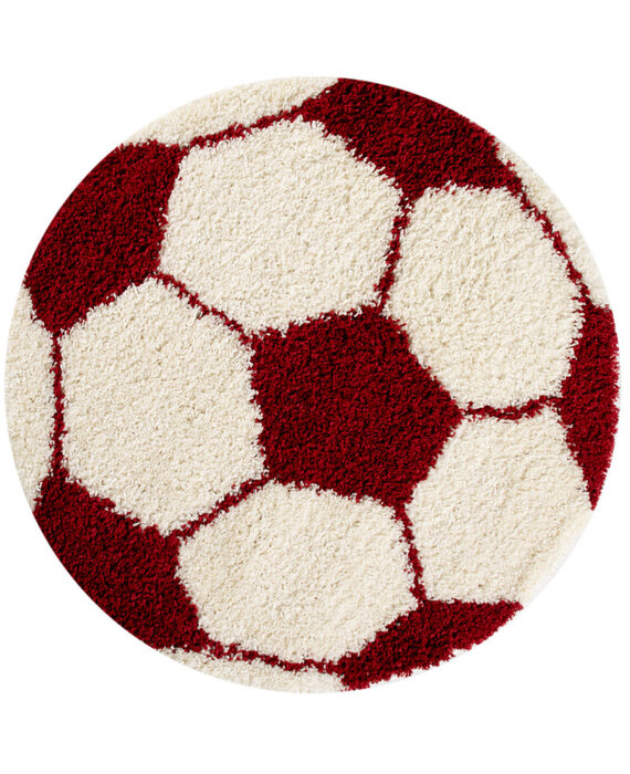 Loca Shaggy Rond Vloerkleed Creme Hoogpolig - 80 CM ROND | Leen Bakker