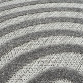 Berlin Outdoor - Japandi - Rond - Grijs - Buitenkleed Tuin - Weerbestendig -