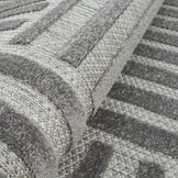 Berlin Outdoor - Japandi - Rond - Grijs - Buitenkleed Tuin - Weerbestendig -