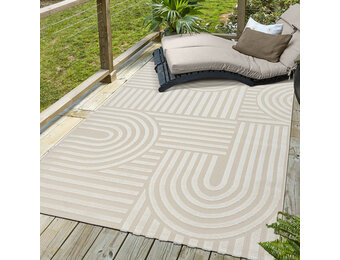 Berlin Outdoor - Japandi - Creme - Buitenkleed Tuin - Weerbestendig -