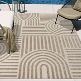 Berlin Outdoor - Japandi - Beige - Buitenkleed Tuin - Weerbestendig -