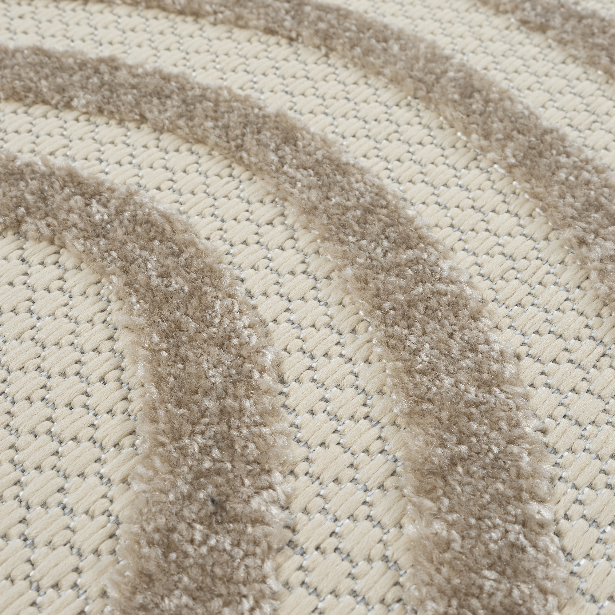 Berlin Japandi Rond Buitenkleed Beige