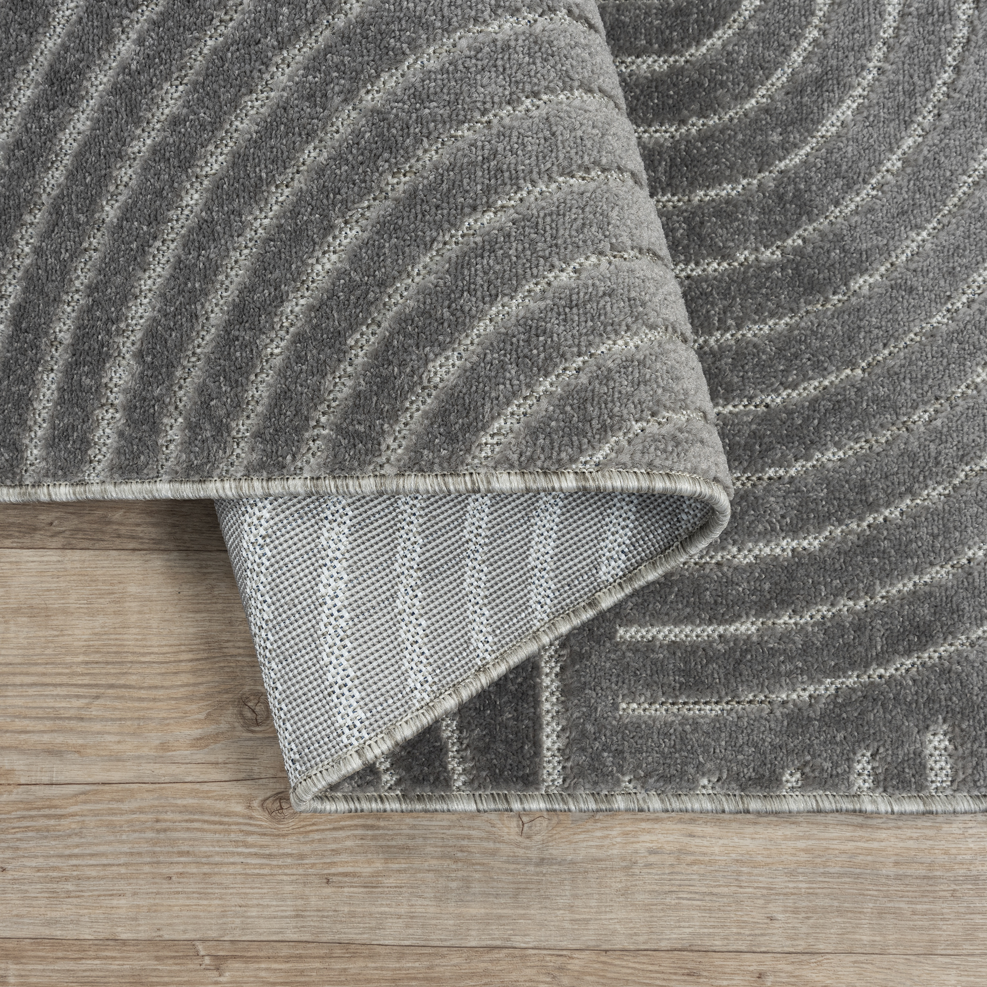 Berlin Outdoor - Japandi - Grijs - Buitenkleed Tuin - Weerbestendig -