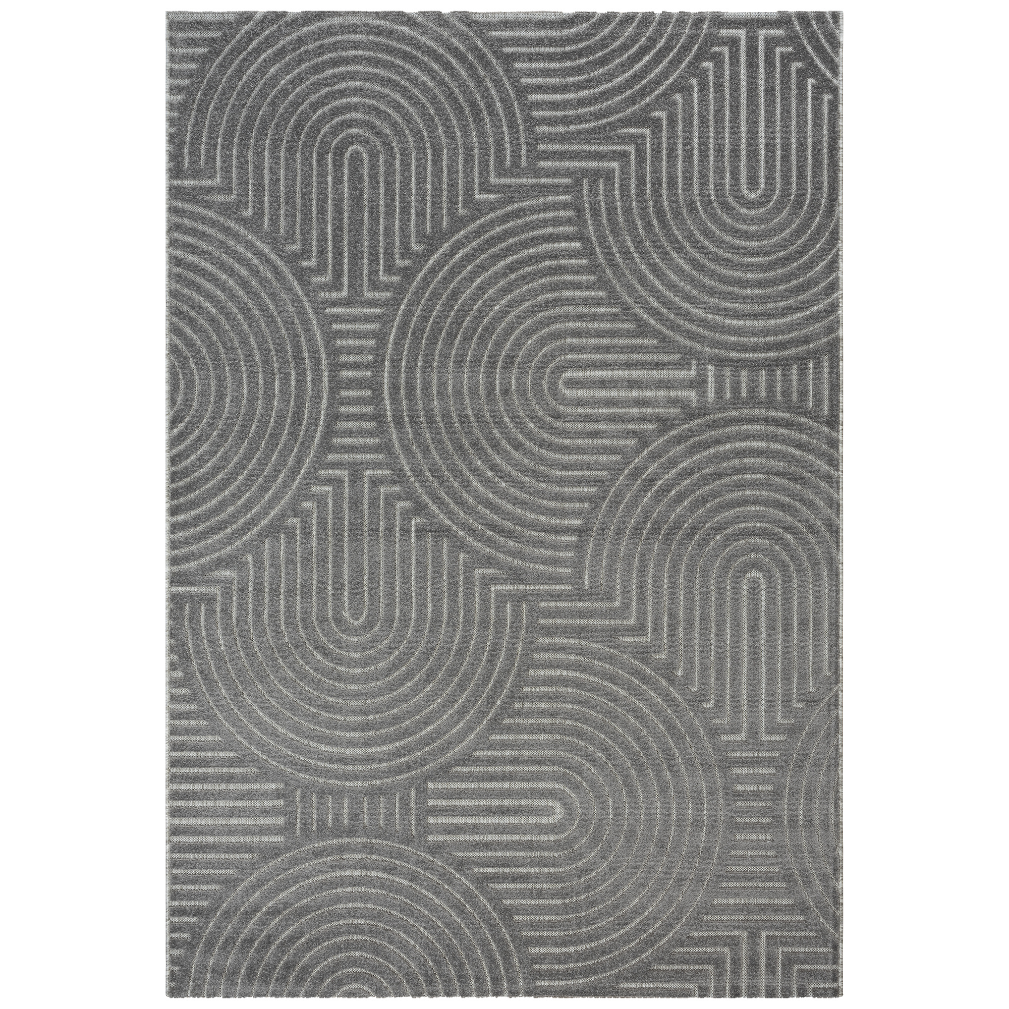 Berlin Outdoor - Japandi - Grijs - Buitenkleed Tuin - Weerbestendig -