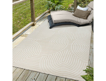 Berlin Outdoor - Japandi - Creme - Buitenkleed Tuin - Weerbestendig  -