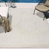 Berlin Outdoor - Japandi - Creme - Buitenkleed Tuin - Weerbestendig  -