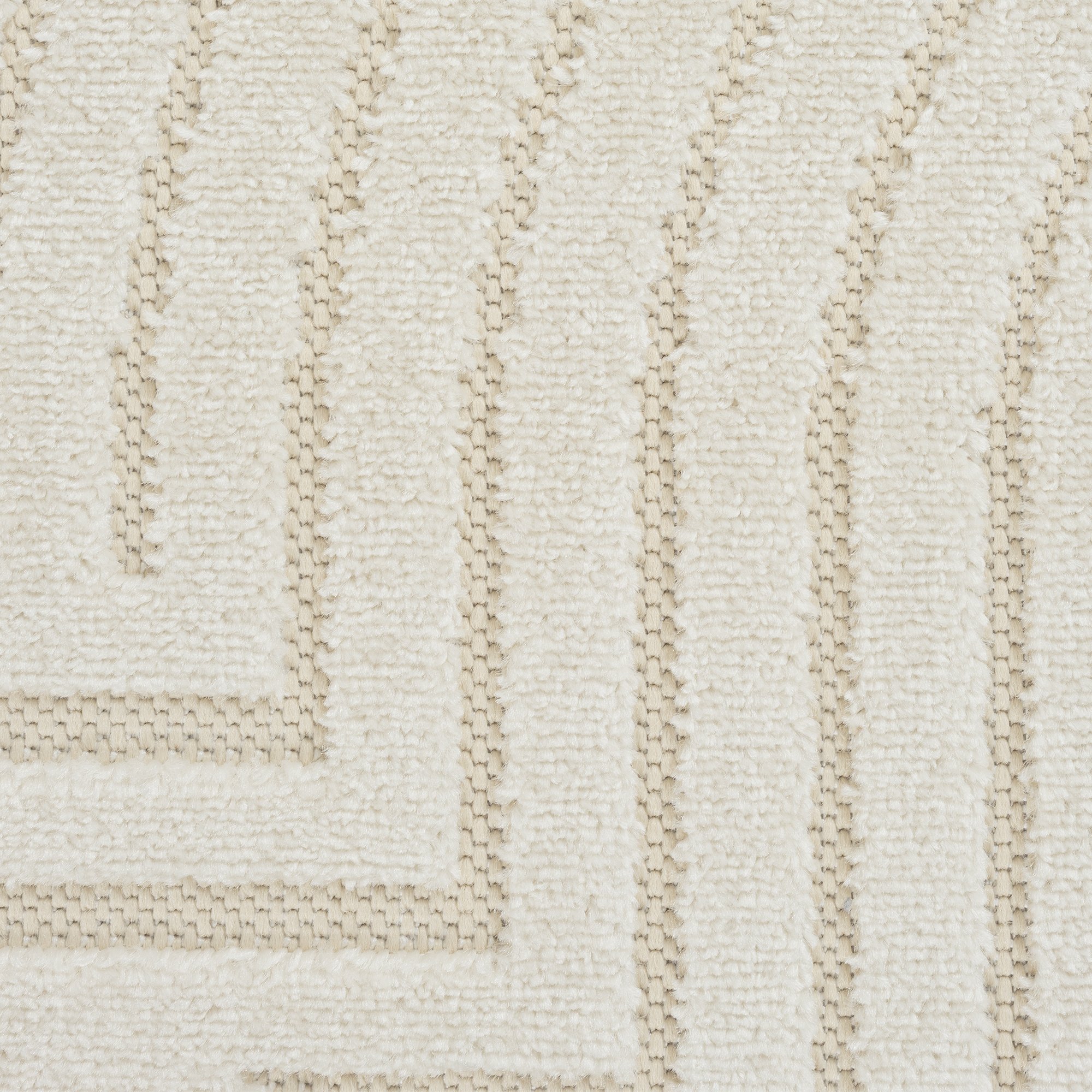 Berlin Outdoor - Japandi - Rond - Creme - Buitenkleed Tuin - Weerbestendig -