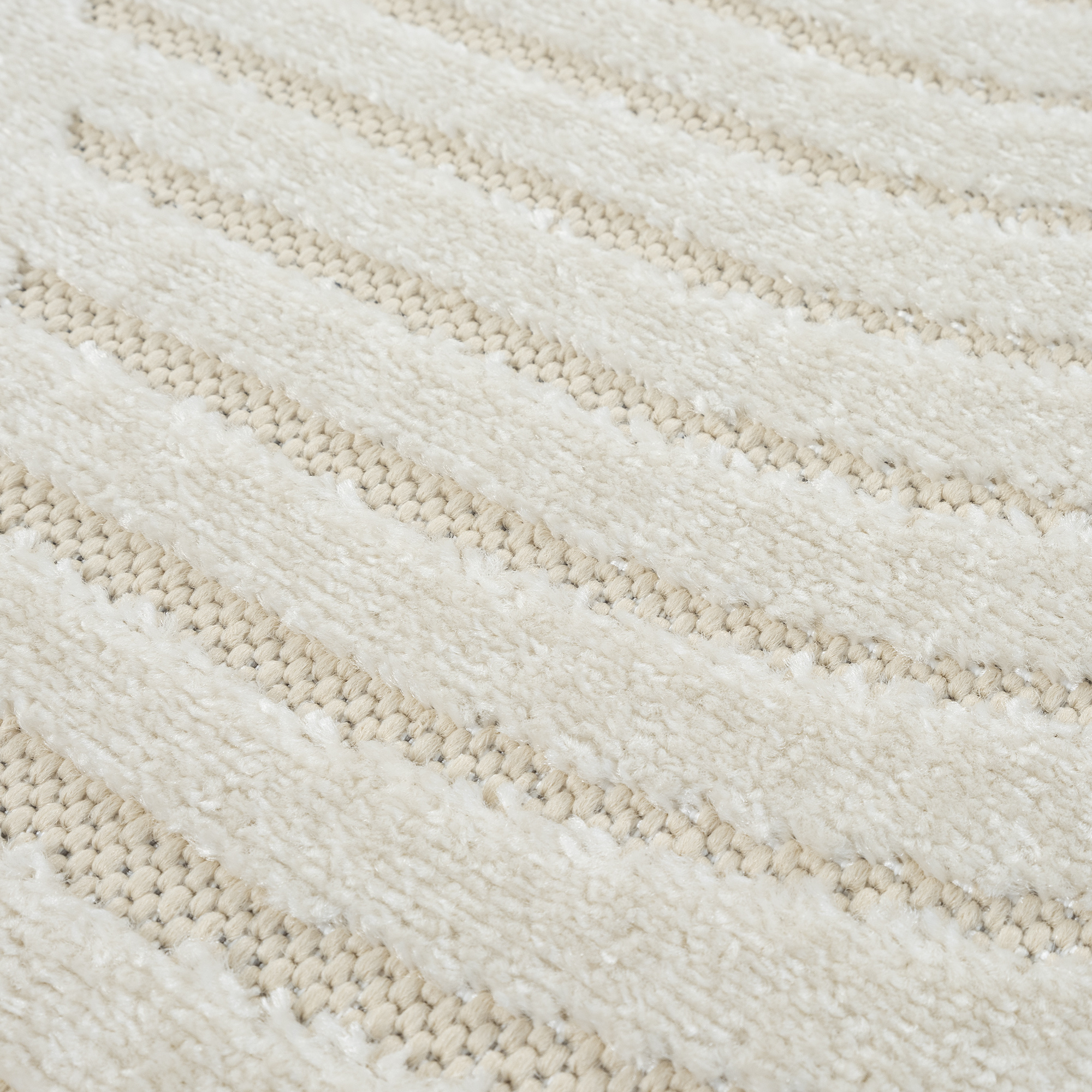 Berlin Outdoor - Japandi - Rond - Creme - Buitenkleed Tuin - Weerbestendig -
