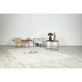 Viva Indoor & Outdoor - Japandi Buitenkleed - Effen Vloerkleed Tuin - Creme