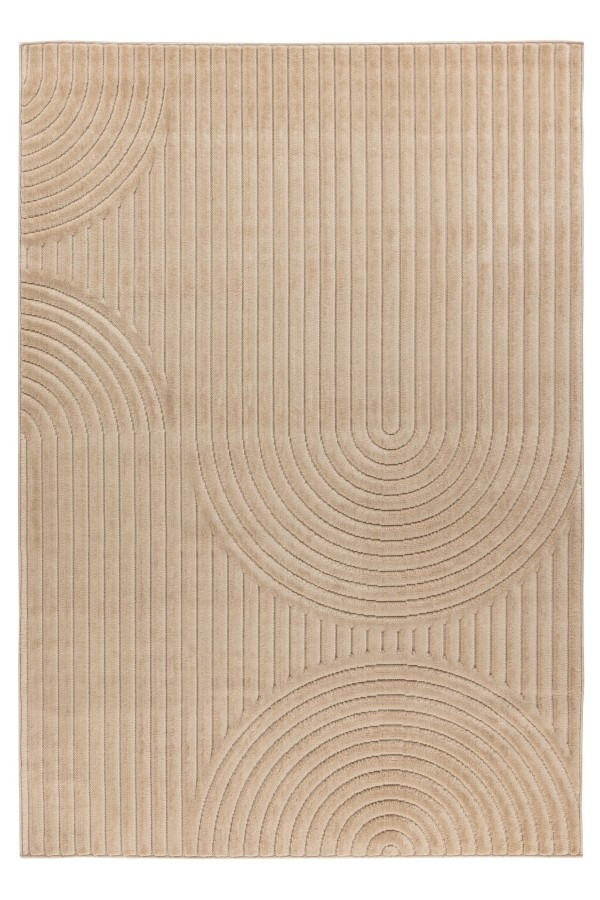 Viva Indoor & Outdoor - Japandi Buitenkleed - Effen Vloerkleed Tuin - Beige
