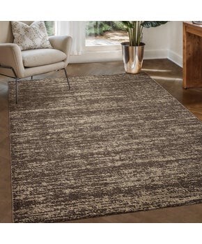 Relax Oslo - Laagpolig Effen Vloerkleed - Modern Tapijt - Bruin