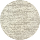 Relax Oslo - Laagpolig Effen Vloerkleed - Rond - Modern Tapijt - Creme