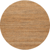Nature Jute Tapijt - Geweven Rond Vloerkleed - Effen - Bohemian
