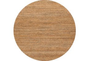 Nature Jute Tapijt - Geweven Rond Vloerkleed - Effen - Bohemian