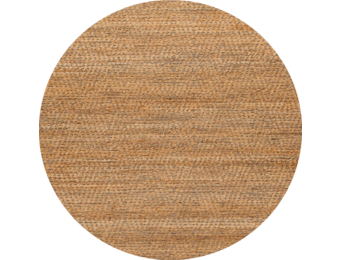 Nature Jute Tapijt - Geweven Rond Vloerkleed - Effen - Bohemian