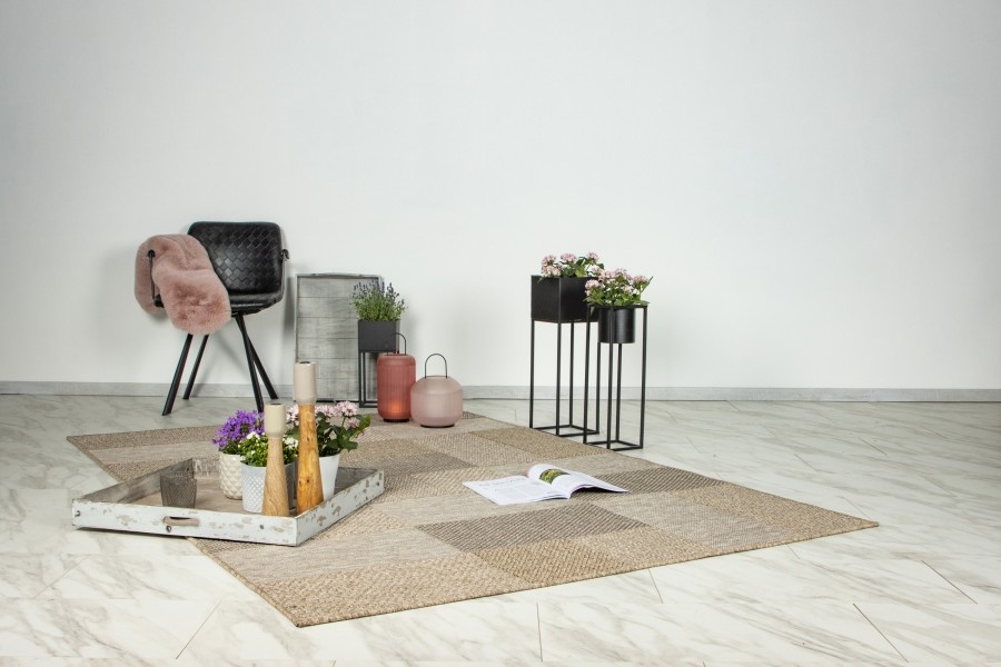 Costa Buitenkleed - In & Outdoor - Weerbestendig Tuinkleed - Sisal- Beige