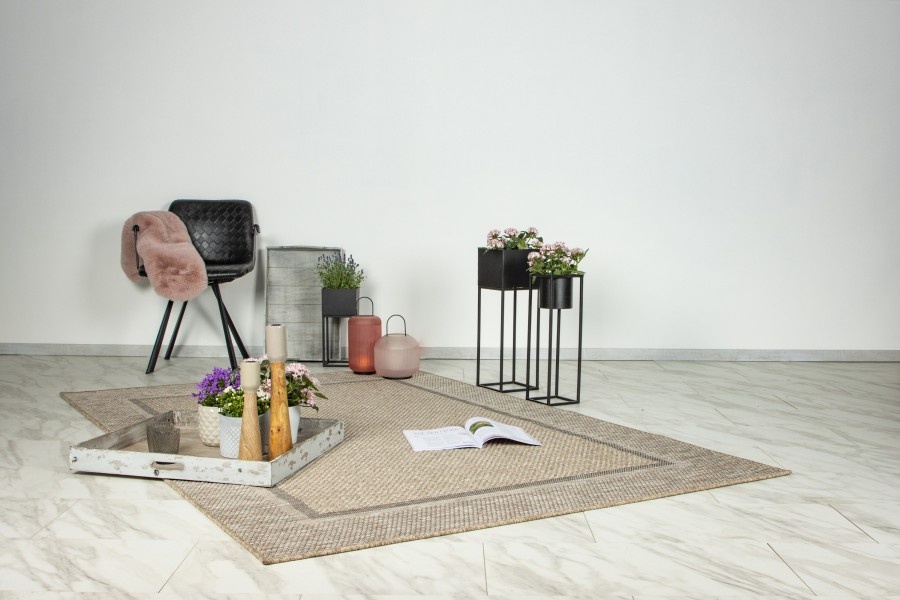 Costa Buitenkleed - In & Outdoor - Weerbestendig Tuinkleed - Sisal- Beige