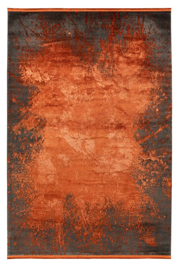 Luxury Picasso Art Elysee Laagpolig Velvet Vloerkleed Terracotta
