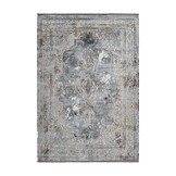 Luxury Picasso Elysee Laagpolig Velvet Vloerkleed Zilver