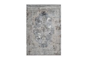 Luxury Picasso Elysee Vloerkleed - Laagpolig Luxe Tapijt - Soft Fluweel - Zilver