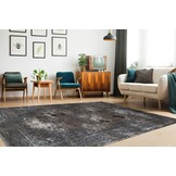 Luxury Picasso Elysee Laagpolig Velvet Vloerkleed Zilver
