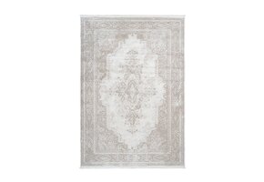 Luxury Picasso Elysee Vloerkleed - Laagpolig Luxe Tapijt - Soft Fluweel - Creme