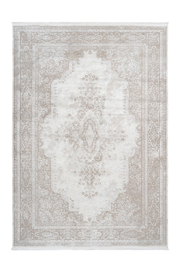 Luxury Picasso Elysee Laagpolig Velvet Vloerkleed Crème