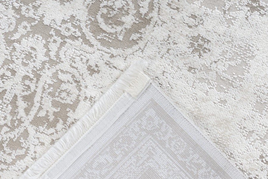 Luxury Picasso Elysee Laagpolig Velvet Vloerkleed Crème