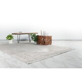 Luxury Picasso Elysee Vloerkleed - Laagpolig Luxe Tapijt - Soft Fluweel - Creme