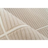 Basic Home Abstract Vloerkleed - Laagpolig Tapijt - Soft Touch - Effen - Beige