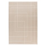Basic Home Abstract Vloerkleed - Laagpolig Tapijt - Soft Touch - Effen - Beige