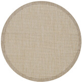Solid Tuin - Rond Buitenkleed - Indoor & Outdoor - Laagpolig Effen - Beige