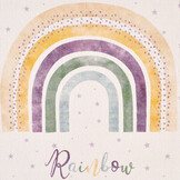 Play Kids - Vloerkleed Kinderkamer -  Rainbow - Laagpolig Speelkleed -  Multi