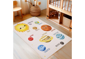 Tapijtenloods Play Kids - Vloerkleed Kinderkamer -  Universe - Laagpolig Speelkleed -  Multi