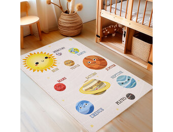 Tapijtenloods Play Kids - Vloerkleed Kinderkamer -  Universe - Laagpolig Speelkleed -  Multi