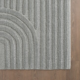 Japandi ART - Vloerkleed Boho - Scandinavisch - Laagpolig Effen - Grijs