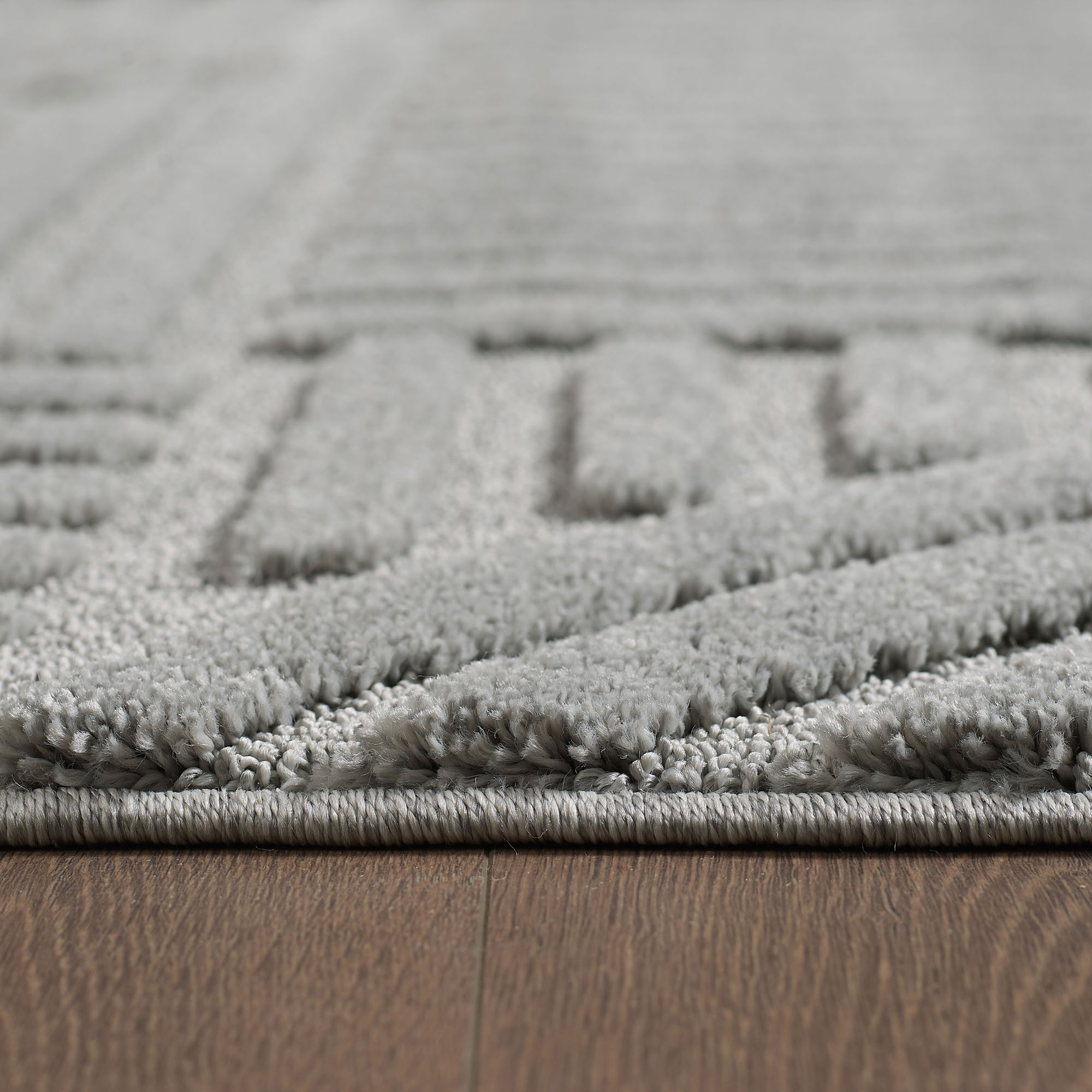 Japandi ART - Vloerkleed Boho - Scandinavisch - Laagpolig Effen - Grijs