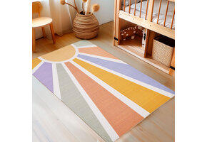 Play Kids - Vloerkleed Kinderkamer -  Sunshine - Laagpolig Speelkleed -  Multi