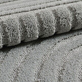 Japandi ART - Rond Vloerkleed Boho - Scandinavisch - Laagpolig Effen - Grijs