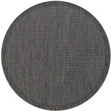 Solid Tuin - Rond Buitenkleed - Indoor & Outdoor - Laagpolig Effen - Zwart